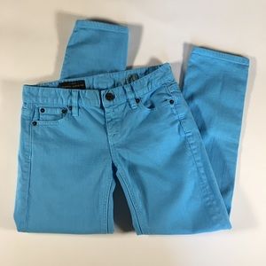 J.Crew Cropped Matchstick Bright Blue Pants